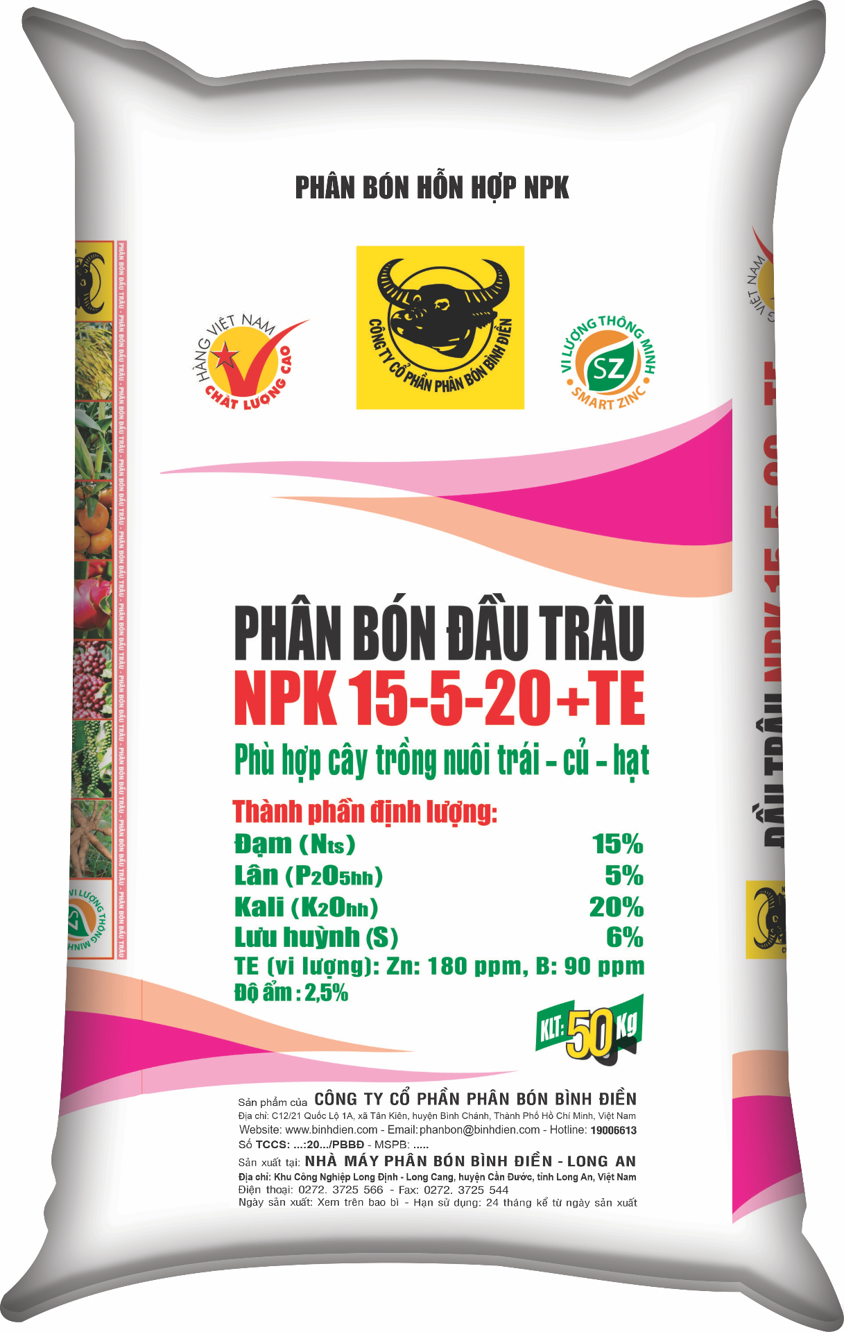 NPK ĐẦU TRÂU 15-5-20 +TE