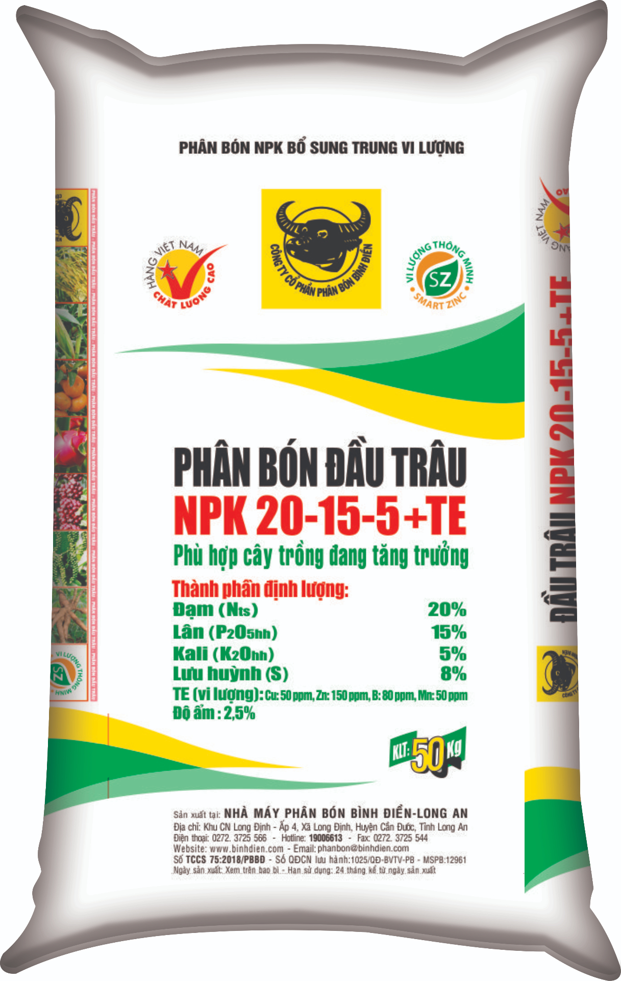 NPK ĐẦU TRÂU 20-15-5 +TE